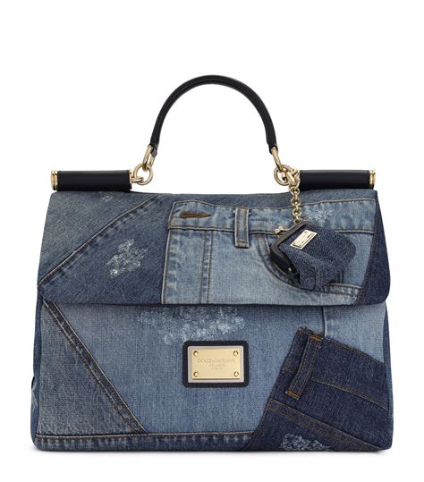 dolce & gabbana patchwork denim bag.